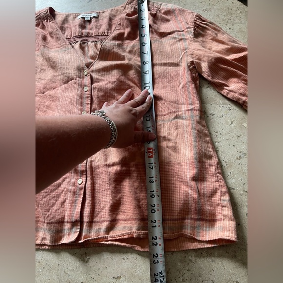 Madewell Pink Relaxed Button Down Shirt - Picture 5 of 8